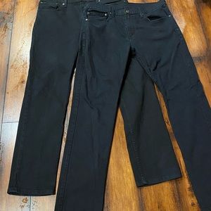 2- LEVI STAUSS & CO 511 Black 36x32